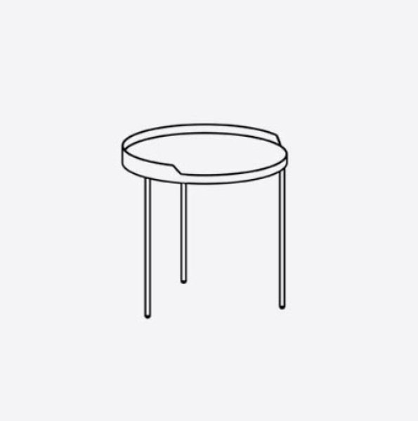 Treku Gau Couch Tisch Ø 45-47.5